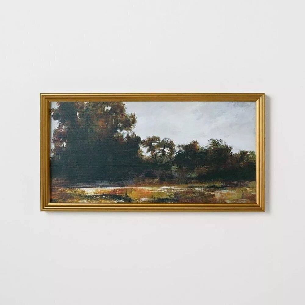 13.9 x 25.4 Horizontal Landscape Framed‎ Canvas - Threshold Studio McGee Target